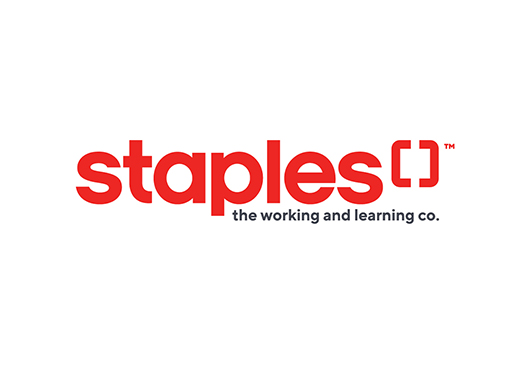 Staples logo.