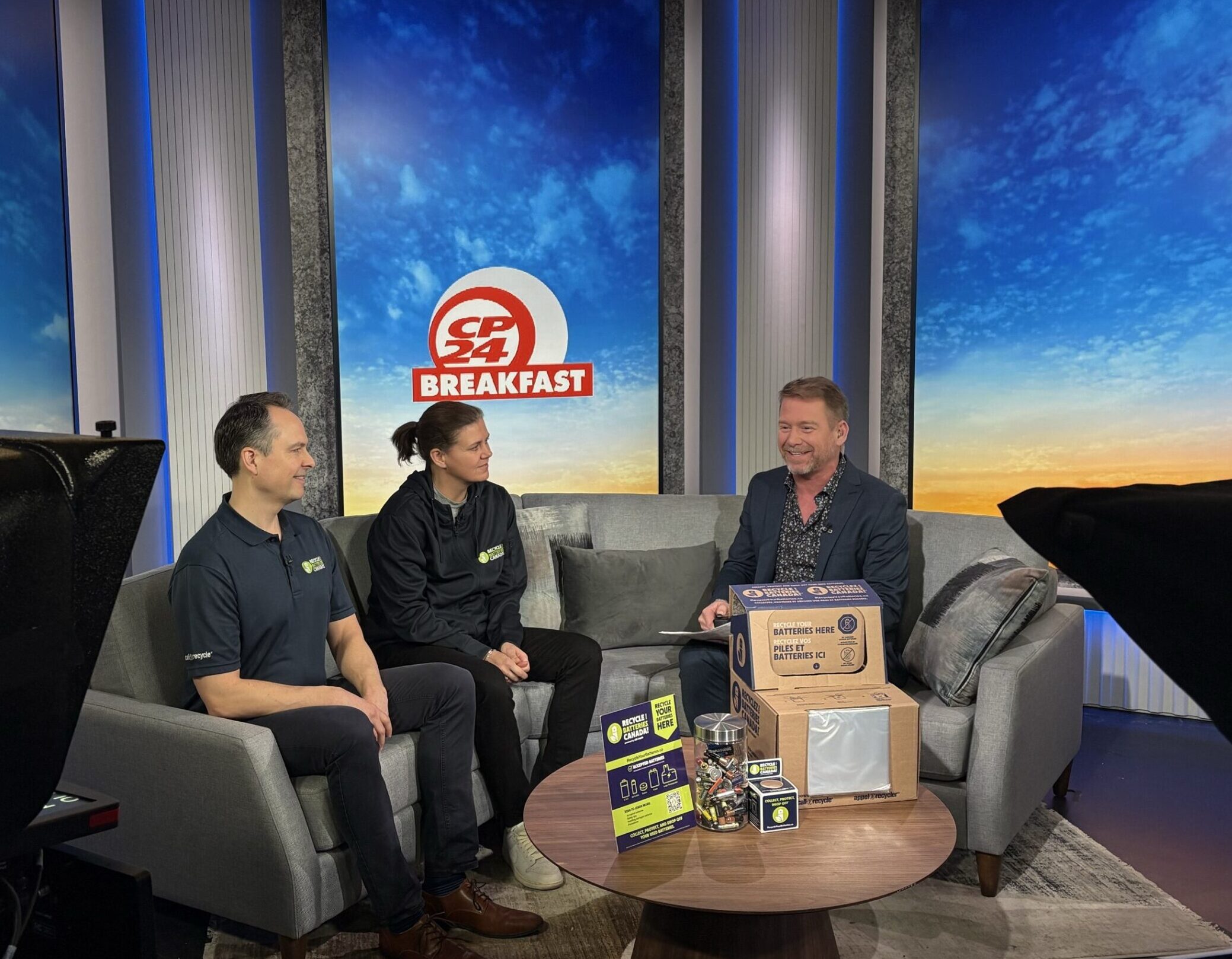Christine Sinclair visits CP24 Breakfast to discuss battery recycling